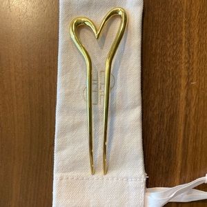 Westman atelier x Deborah pagani hair pin in gold tone